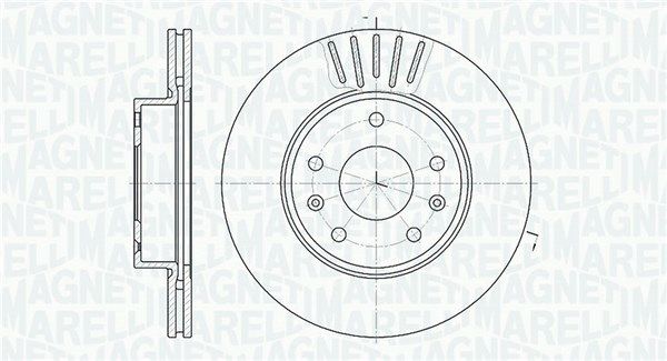 MAGNETI MARELLI stabdžių diskas 361302040188